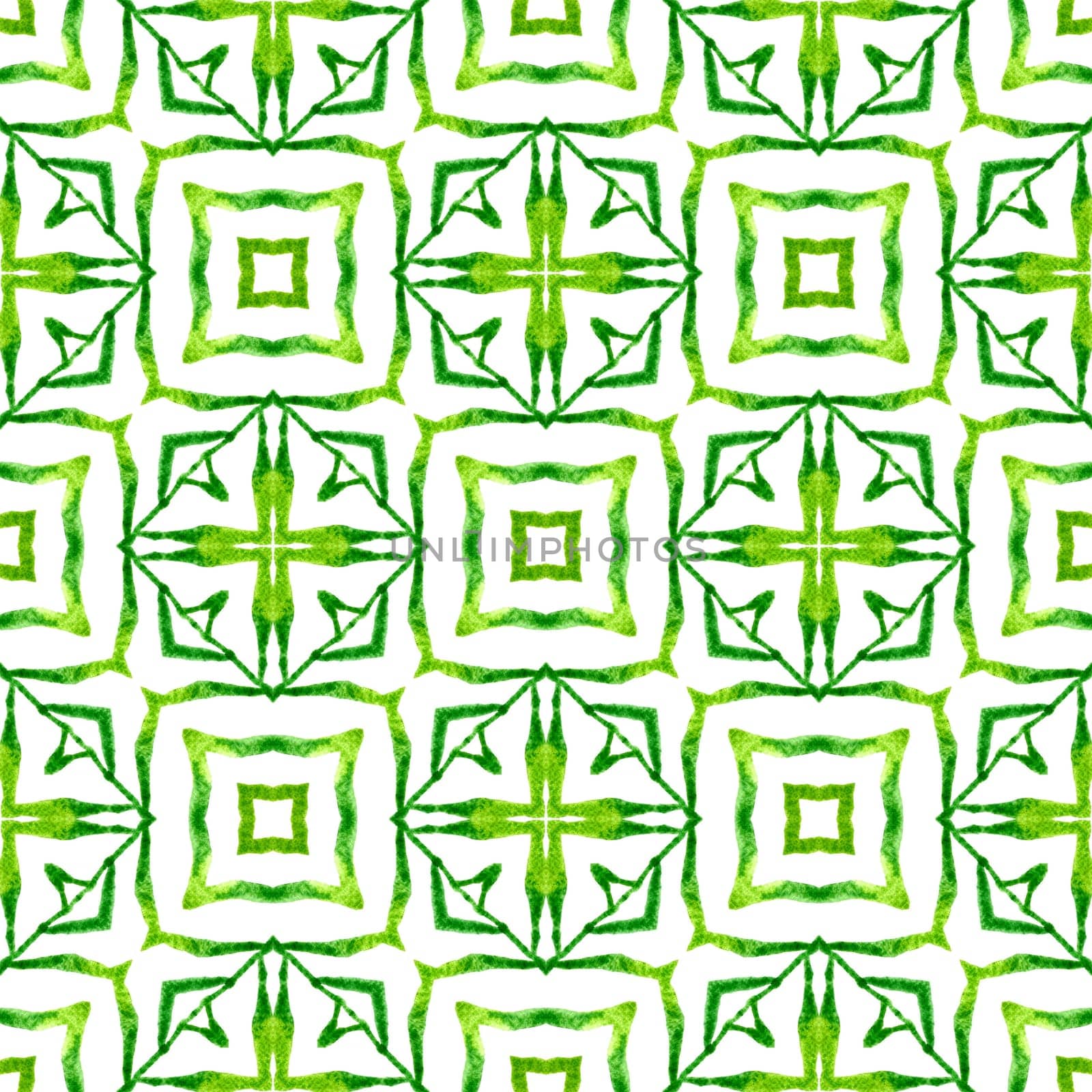 Striped hand drawn design. Green posh boho chic summer design. Textile ready authentic print, swimwear fabric, wallpaper, wrapping. Repeating striped hand drawn border.