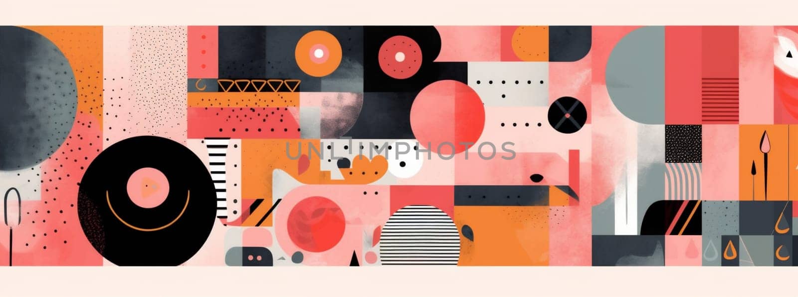creativity design retro artist color texture colorful abstract background bright cover. Generative AI. by Vichizh