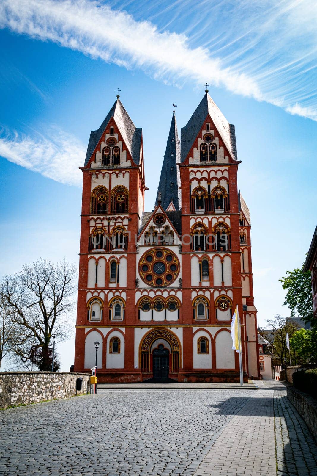 the cathedral of limburg an der lahn in germany by compuinfoto