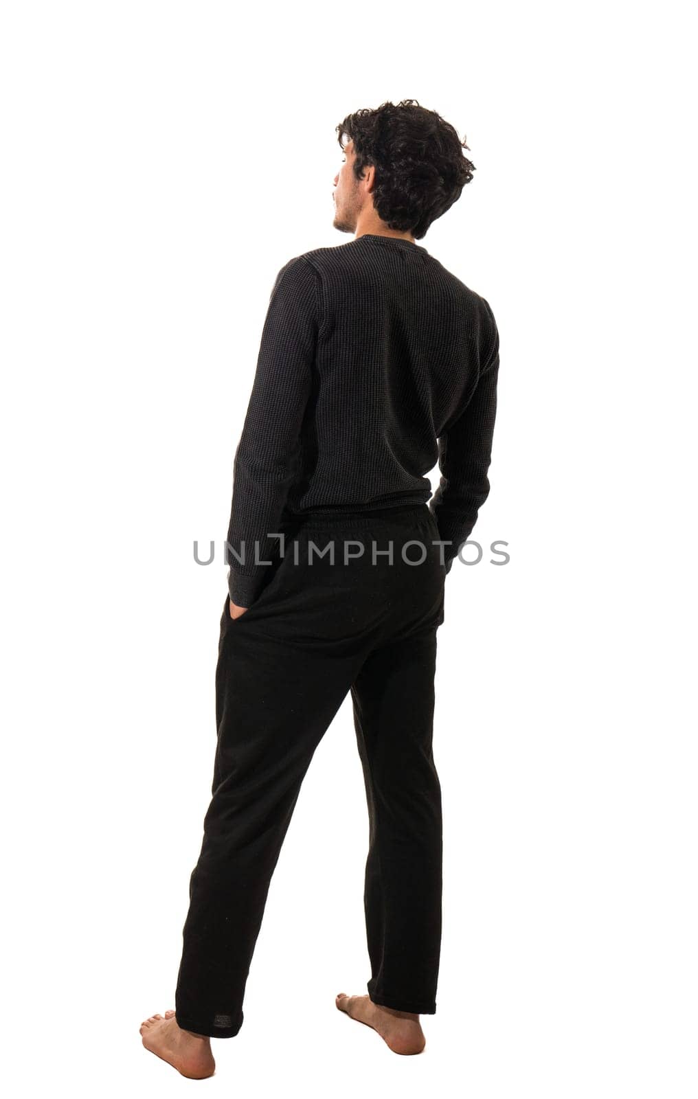A Man in Black Sweater and Pants, Looking Confident and Stylish by artofphoto
