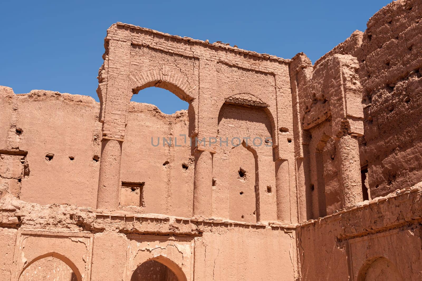 Beautiful mediaeval castle in Tamenougalt in the Draa valley in Morocco