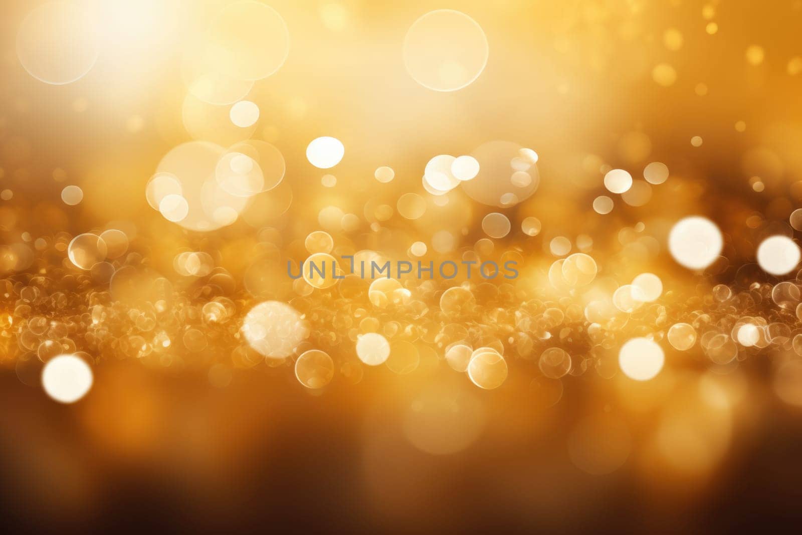 gold bokeh abstract background. AI Generated