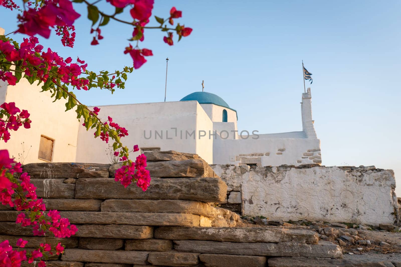 Sunset view of Saint Constantine Panoramic Church