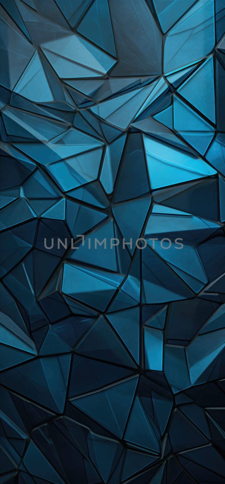 Explore the depth of abstract wallpaper bold graphic illustration - Generative AI. Abstract, rectangle, wallpaper, blue.