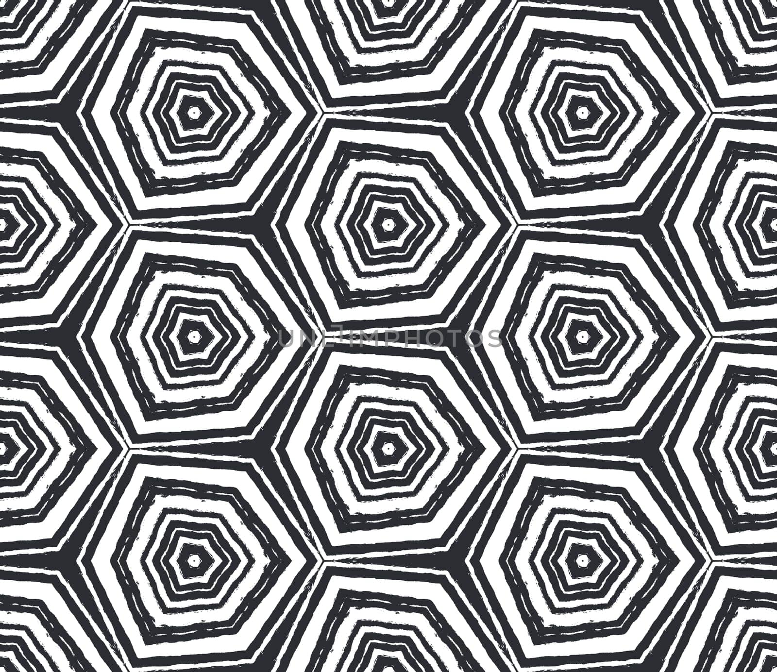 Medallion seamless pattern. Black symmetrical kaleidoscope background. Textile ready delightful print, swimwear fabric, wallpaper, wrapping. Watercolor medallion seamless tile.