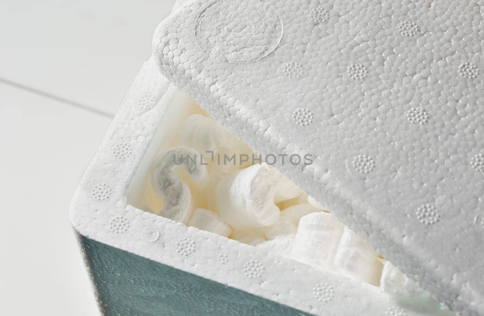 Box with white foam  foam to protect product , care shipping product , 