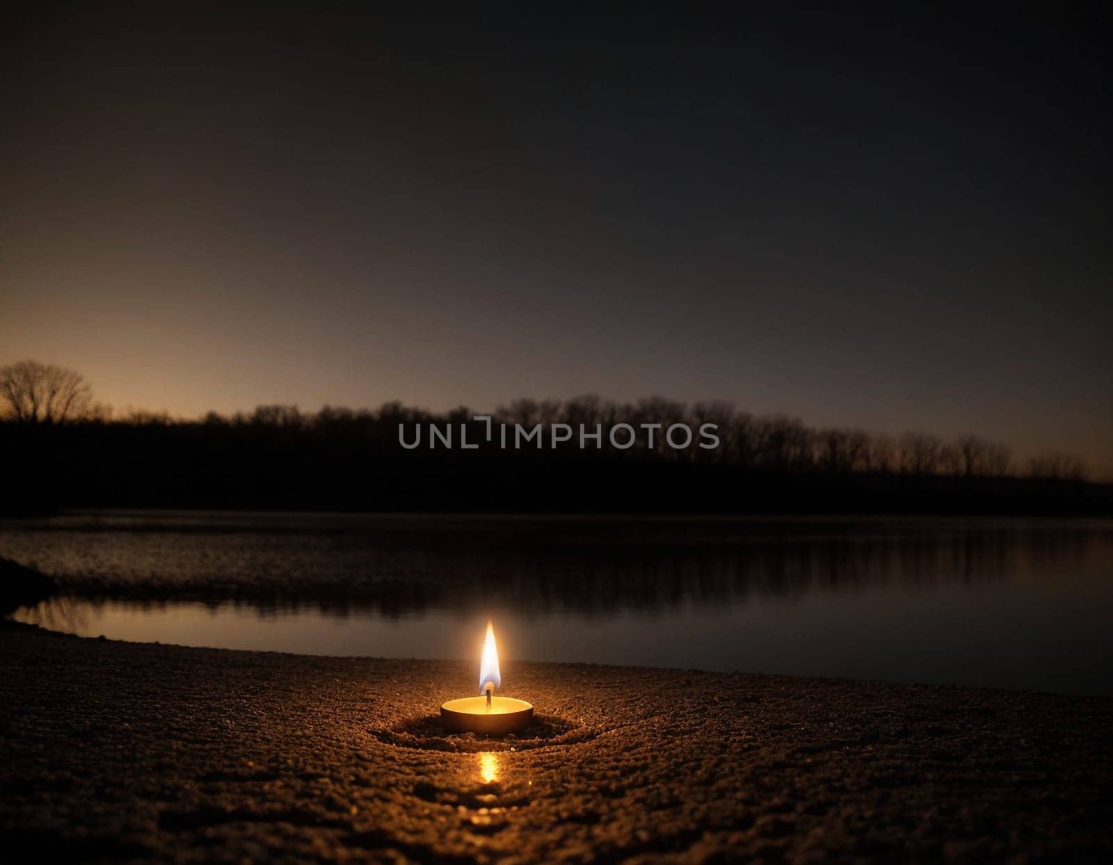 Candle on the street by NeuroSky