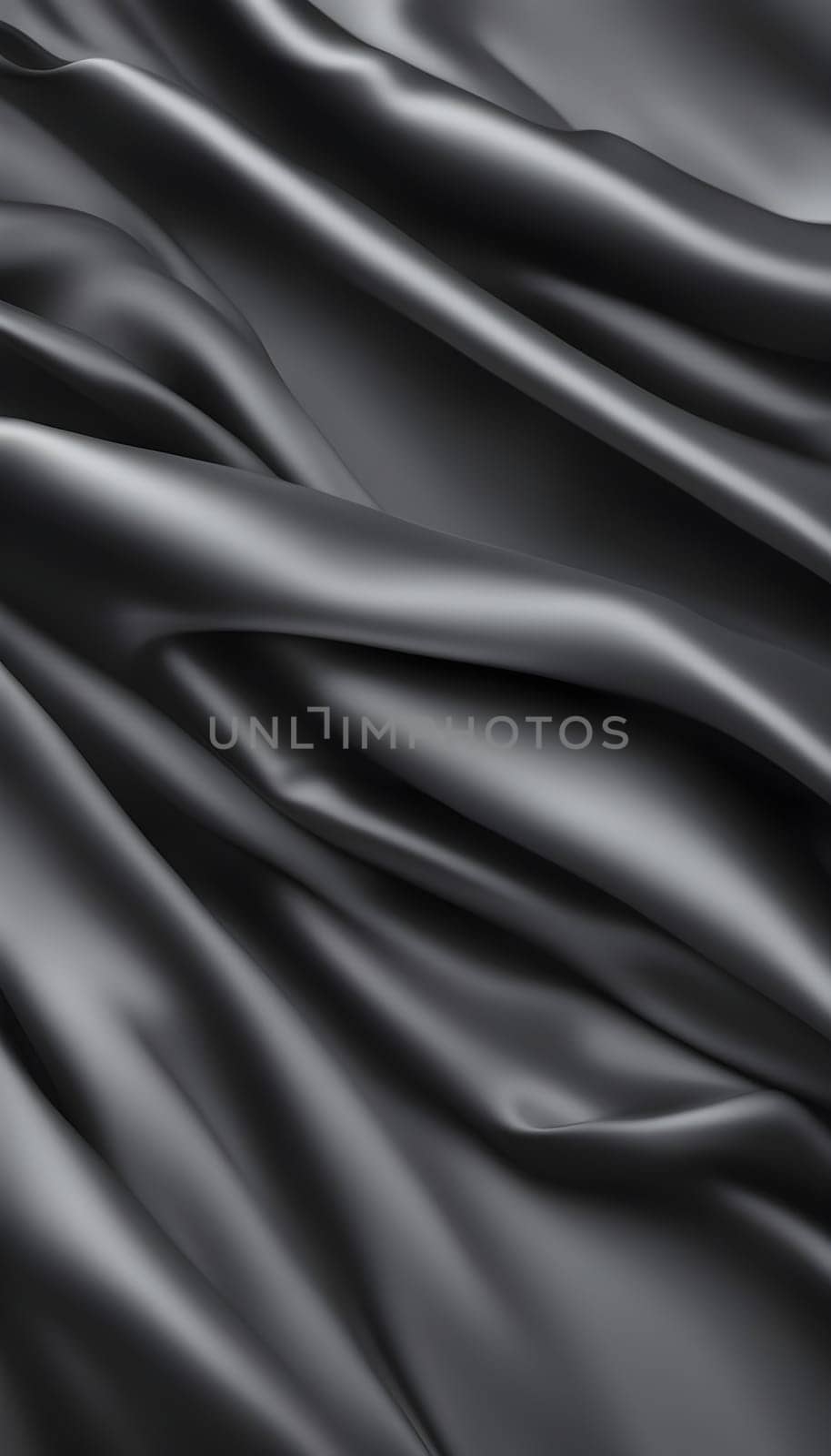 Technology background realistic color background folds of fabric or overlay for product or in shades of metallic black color by rostik924