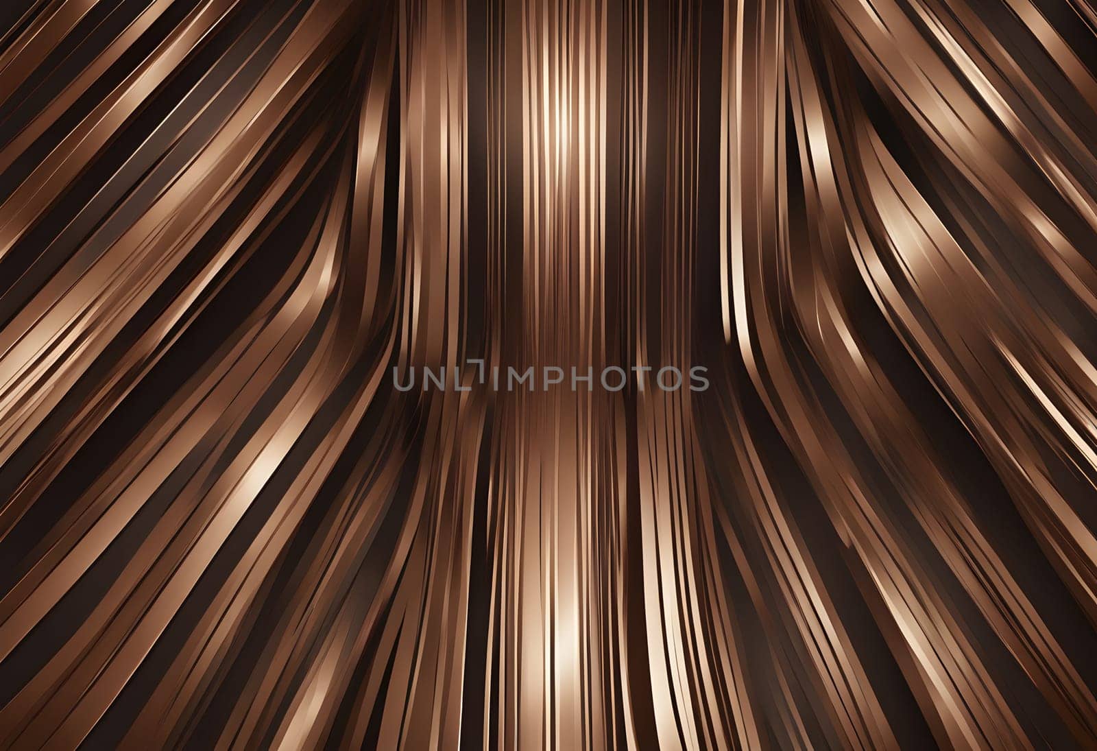 Dark modern style, minimalistic pattern of vertical bronze metallic shiny stripes on brown background, editable multipurpose abstract background design in wide range, creative template for web by rostik924
