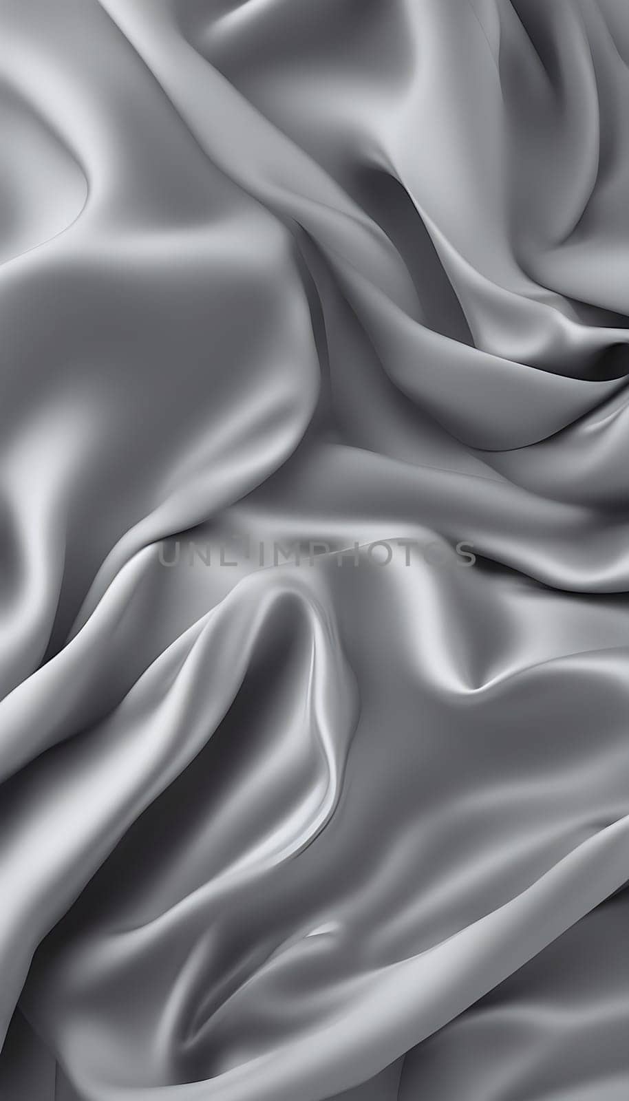 Technology background realistic color background folds of fabric or overlay for product or in shades of metallic light grey color by rostik924