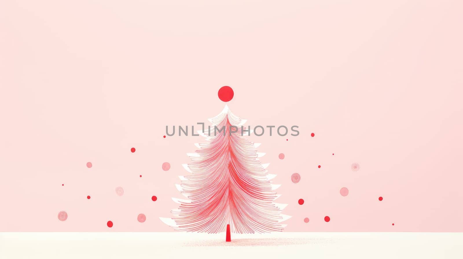 Creative art Christmas tree hand drawing style comeliness by biancoblue