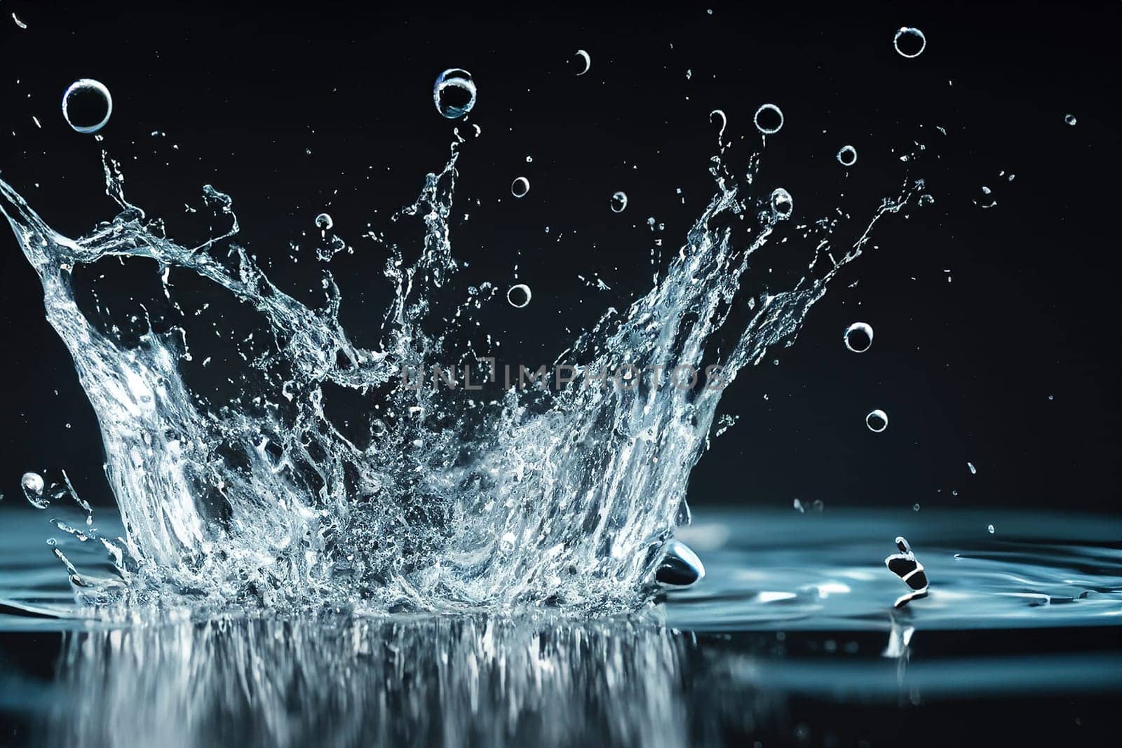 Water splash close-up macro photography. by yilmazsavaskandag