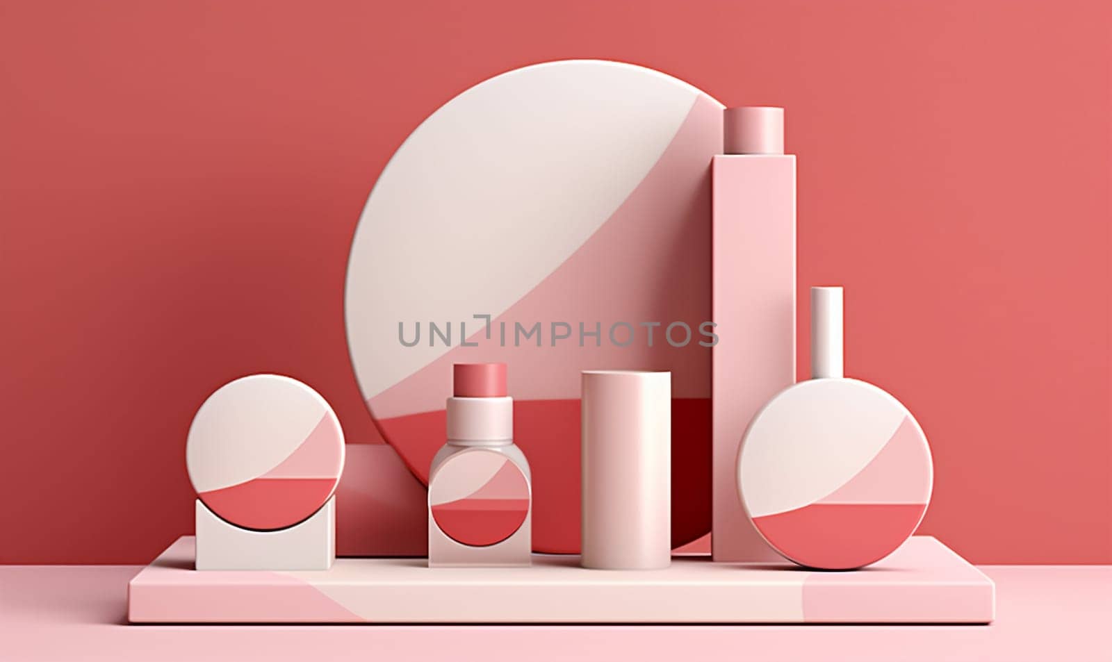 shower care eco hair concept treatment layout bathroom cosmetology beauty pastel product pink health cosmetic minimal skin hygiene bottle background flower. Generative AI.