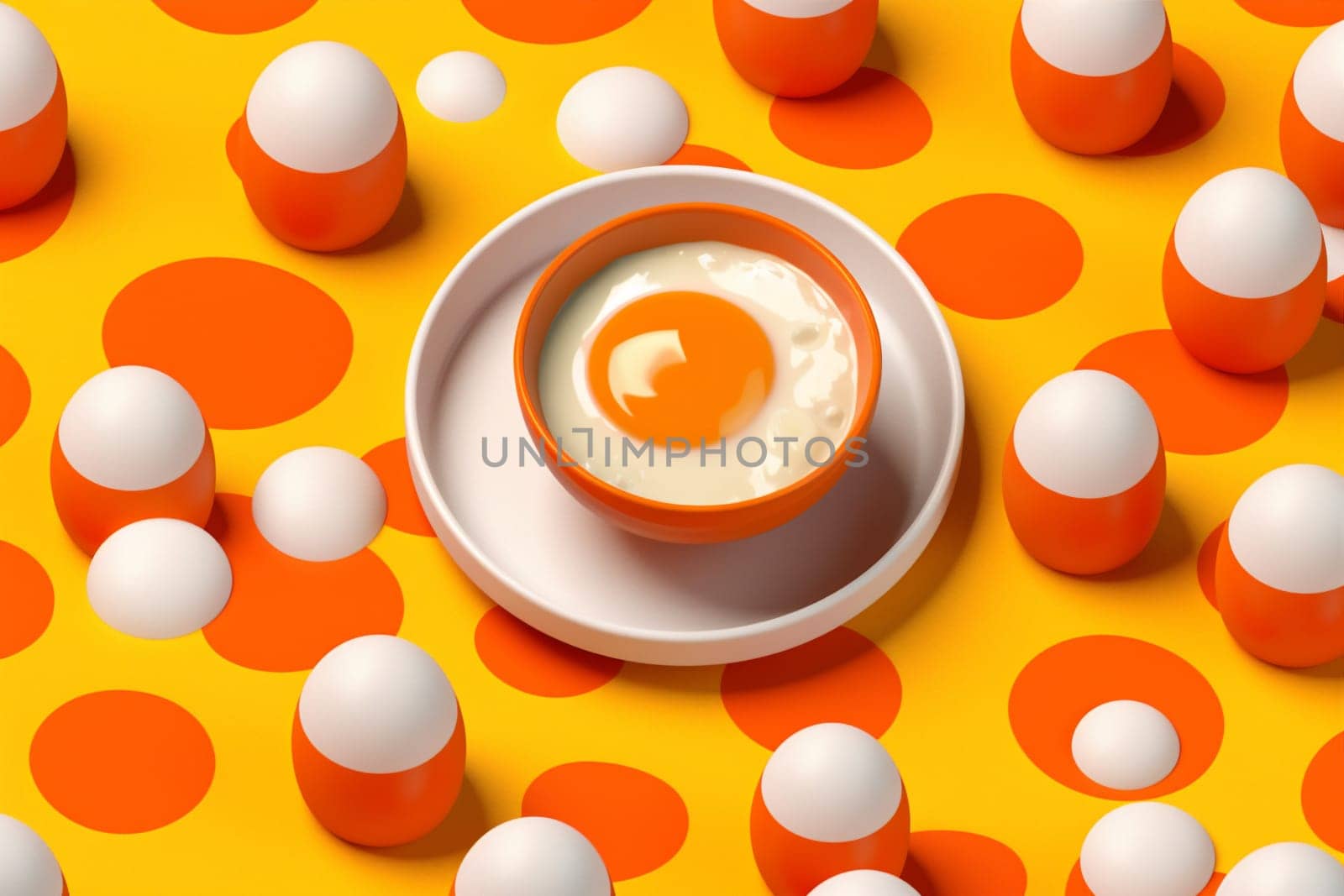 uncooked background bright copy food pattern healthy yellow texture cooking yellow meal eggshell space background easter abstract product morning colorful breakfast egg white. Generative AI.