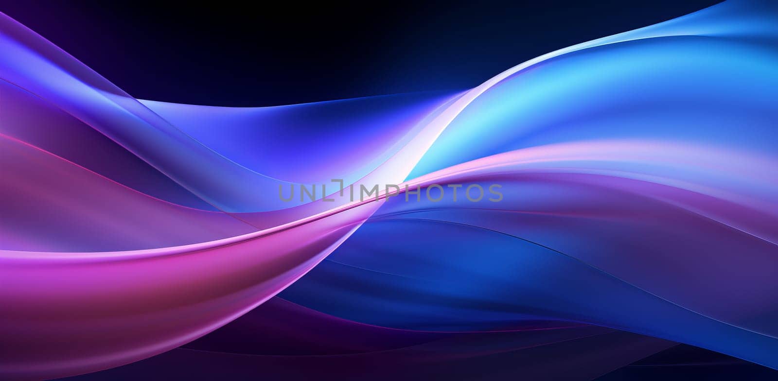 abstract graphic waves of delicate color in 4k