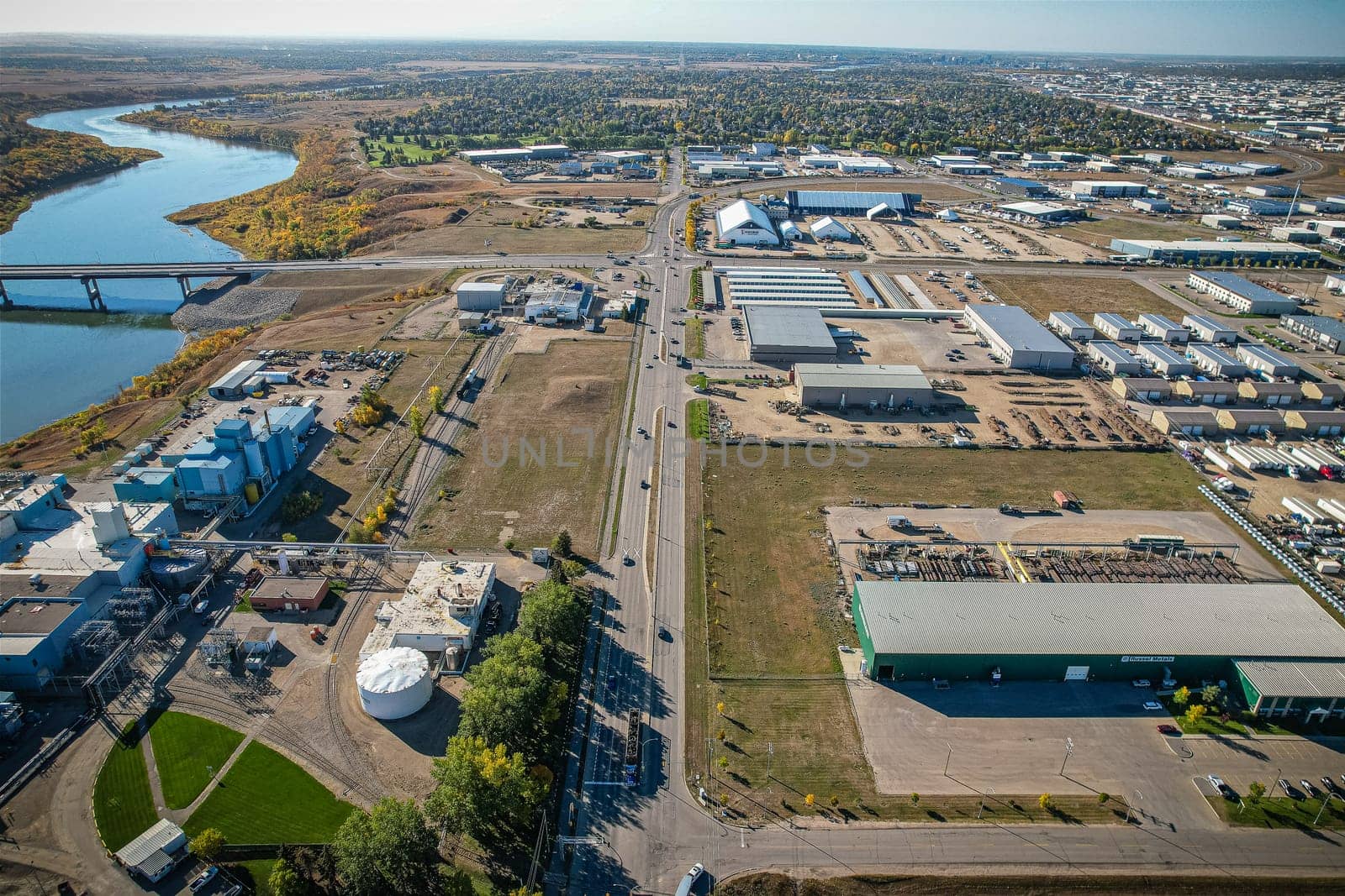 Marquis Industrial is an industrial park located in the North Industrial SDA Suburban Development Area of Saskatoon, Saskatchewan. Industrial parks are usually located close to transport facilities, especially where more than one transport modalities coincide.