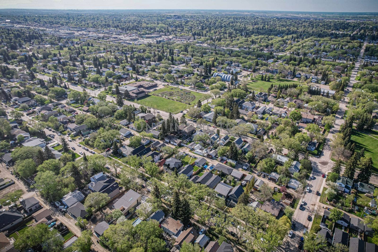 Varsity View is a mostly residential neighbourhood located near central Saskatoon, Saskatchewan, Canada. It is immediately south of the University of Saskatchewan campus. It is an older suburban subdivision, comprising a mixture of low-density, single detached dwellings, detached duplexes and apartment-style units
