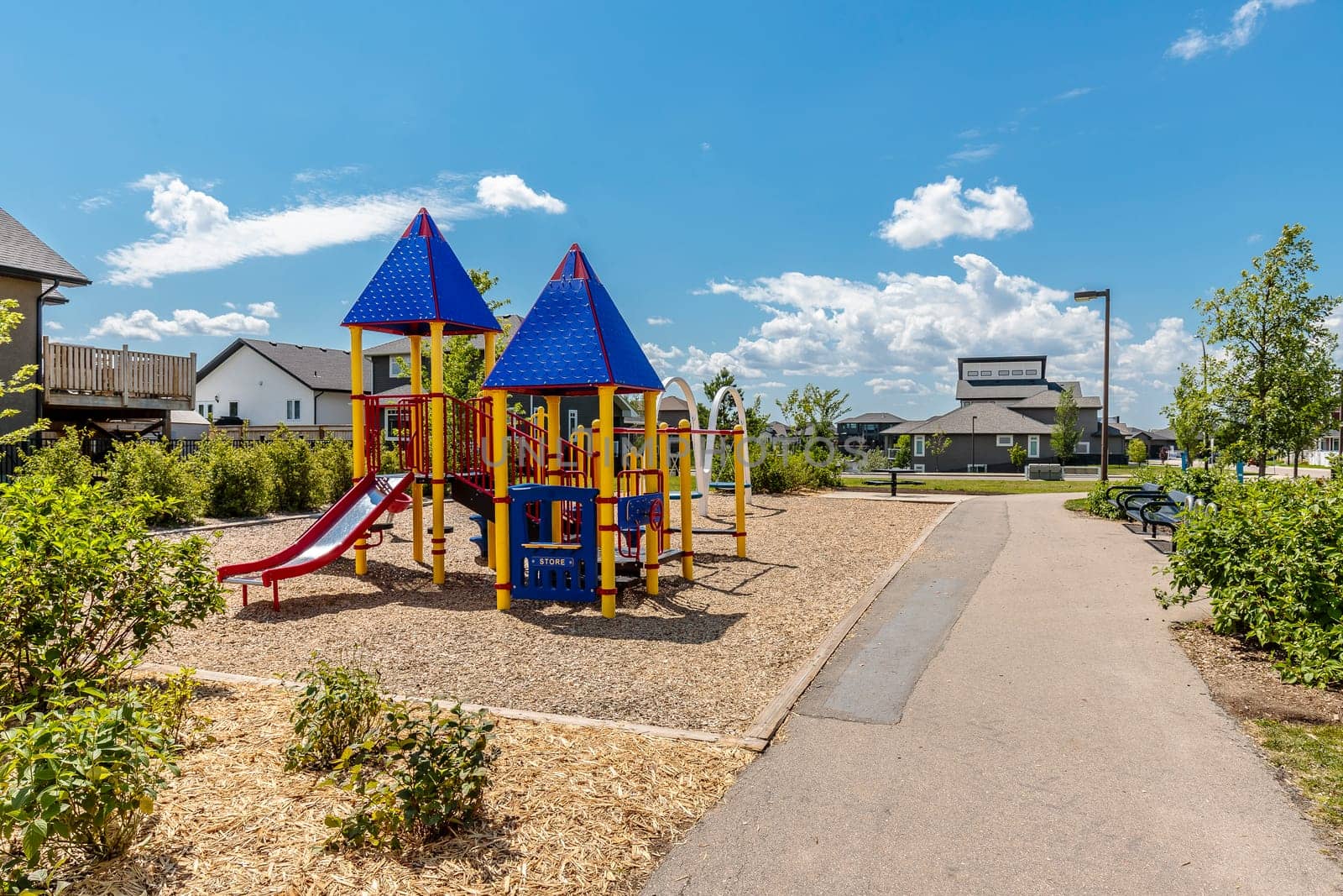 Kershaw Park is located in the Willowgrove neighborhood of Saskatoon.