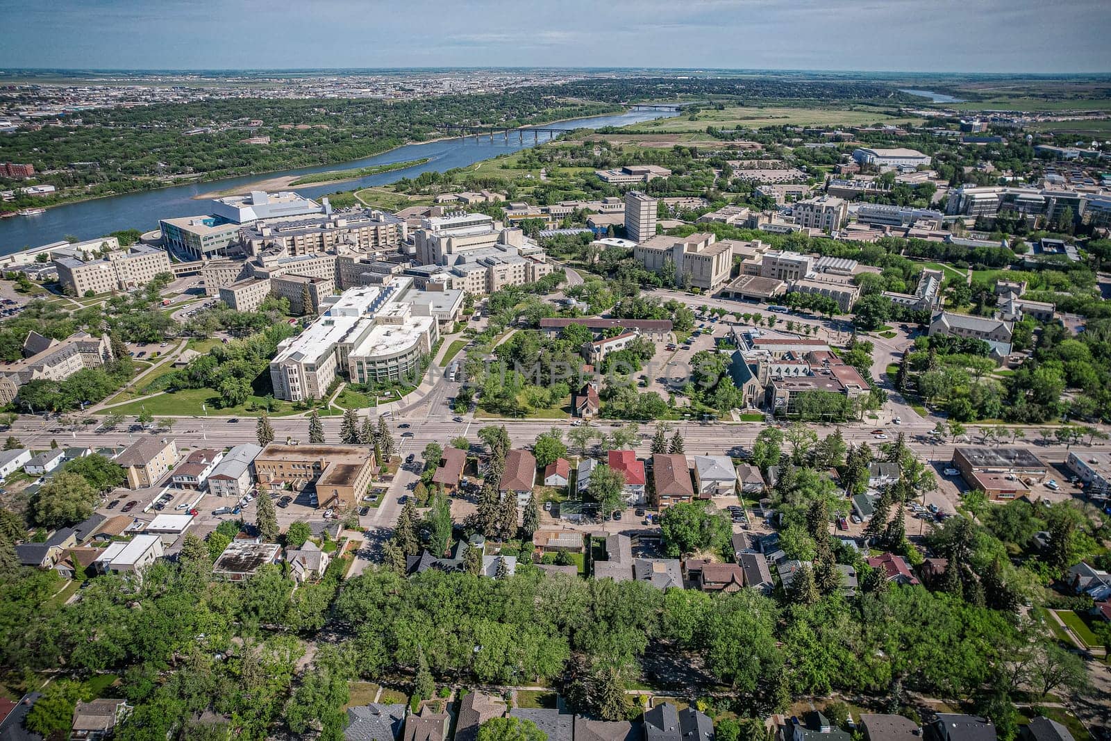 Varsity View is a mostly residential neighbourhood located near central Saskatoon, Saskatchewan, Canada. It is immediately south of the University of Saskatchewan campus. It is an older suburban subdivision, comprising a mixture of low-density, single detached dwellings, detached duplexes and apartment-style units