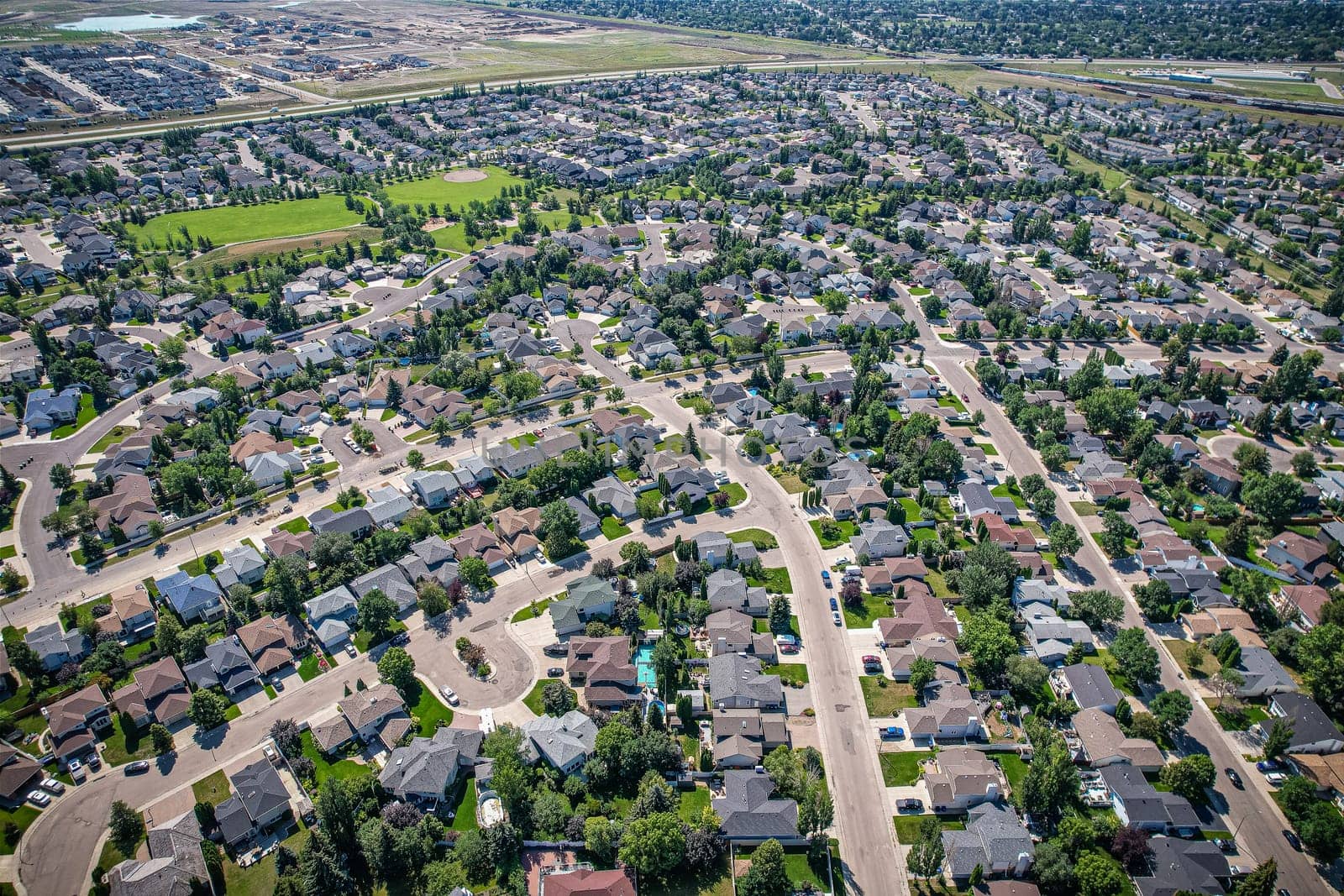 Erindale is a primarily residential neighborhood located in northeast Saskatoon, Saskatchewan, Canada. It is mostly made up of low-density single detached dwellings.