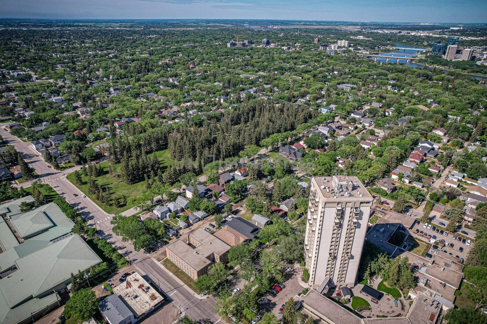 Varsity View is a mostly residential neighbourhood located near central Saskatoon, Saskatchewan, Canada. It is immediately south of the University of Saskatchewan campus. It is an older suburban subdivision, comprising a mixture of low-density, single detached dwellings, detached duplexes and apartment-style units