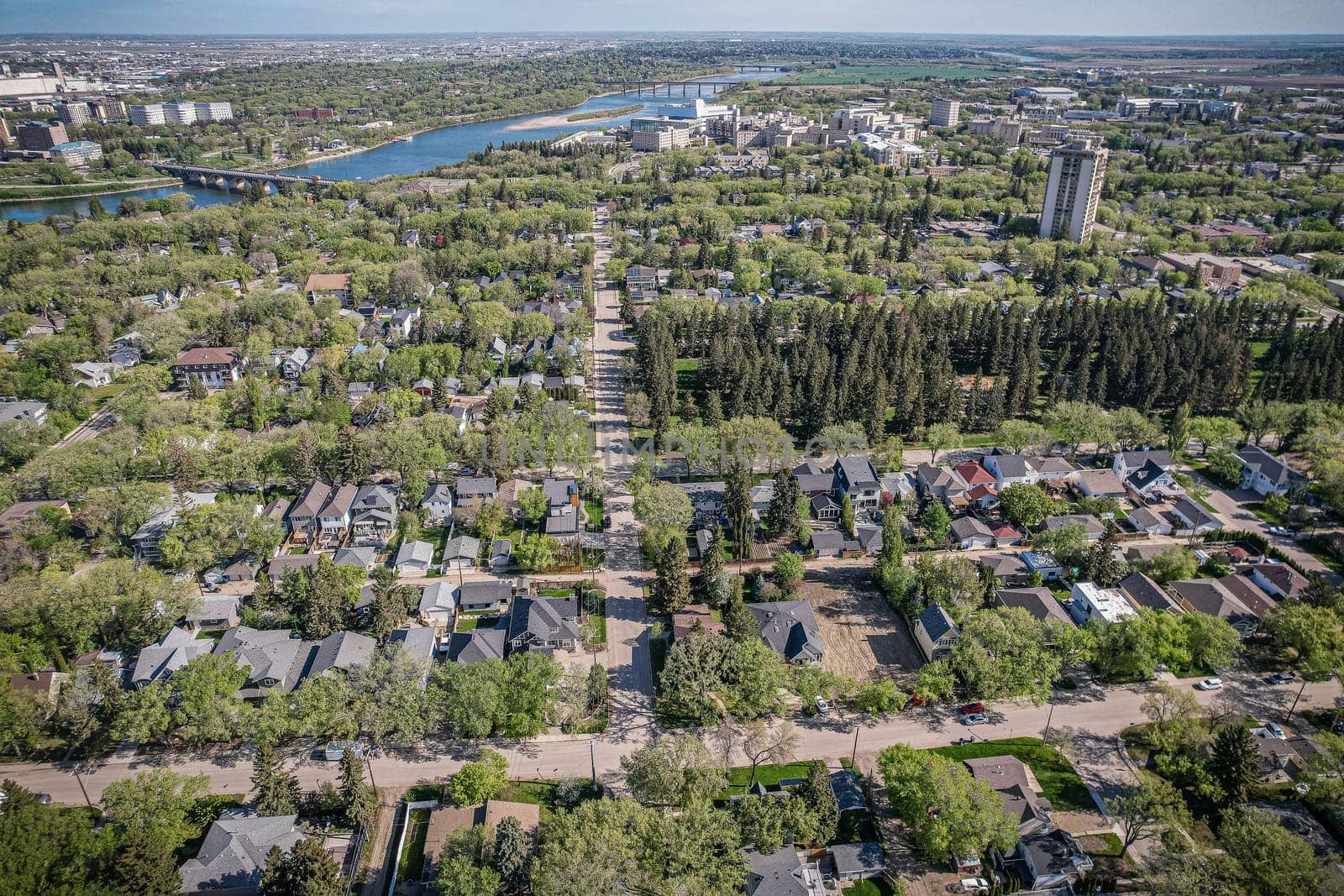 Varsity View is a mostly residential neighbourhood located near central Saskatoon, Saskatchewan, Canada. It is immediately south of the University of Saskatchewan campus. It is an older suburban subdivision, comprising a mixture of low-density, single detached dwellings, detached duplexes and apartment-style units
