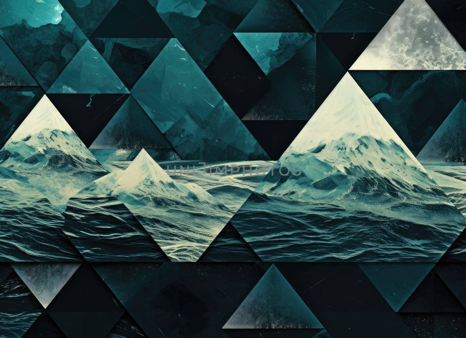 abstract ocean background with geometry shapes and water waves tide comeliness