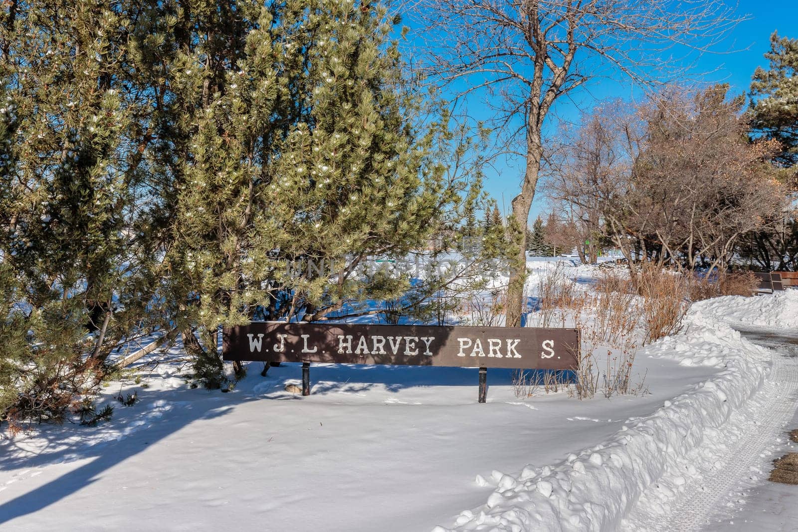 W.J.L Harvey Park South is located in the Silverwood Heights neighborhood of Saskatoon.