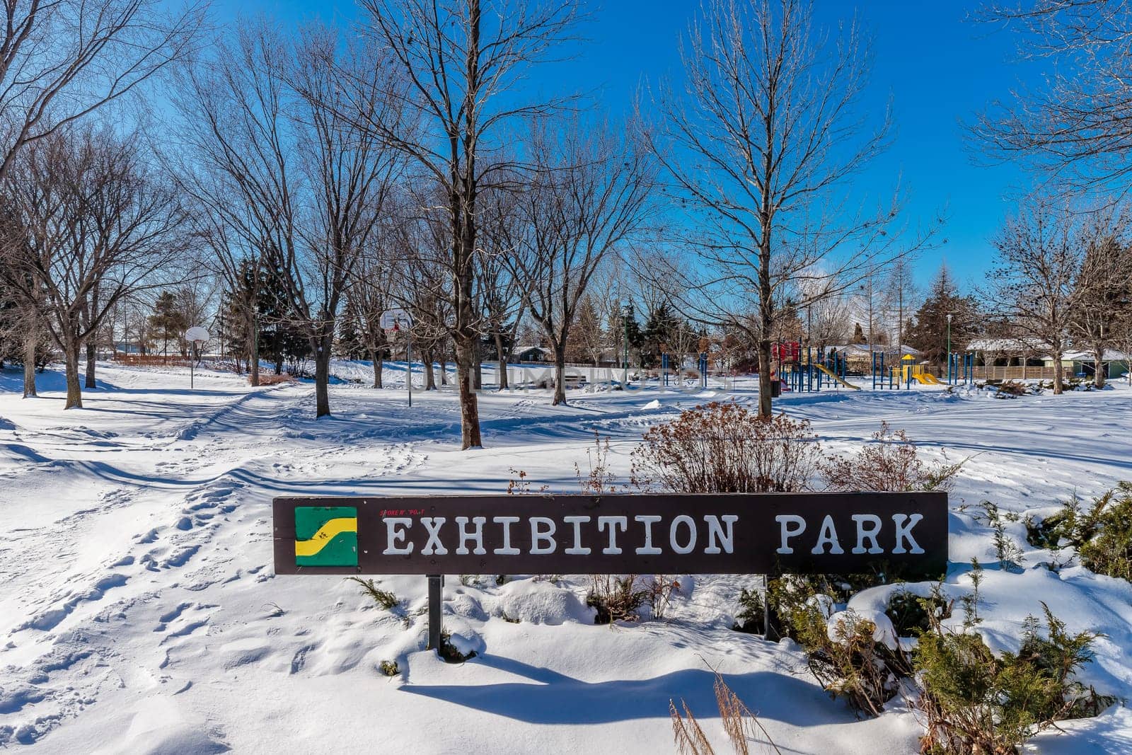 Exhibition Park is located in the Exhibition neighborhood of Saskatoon.