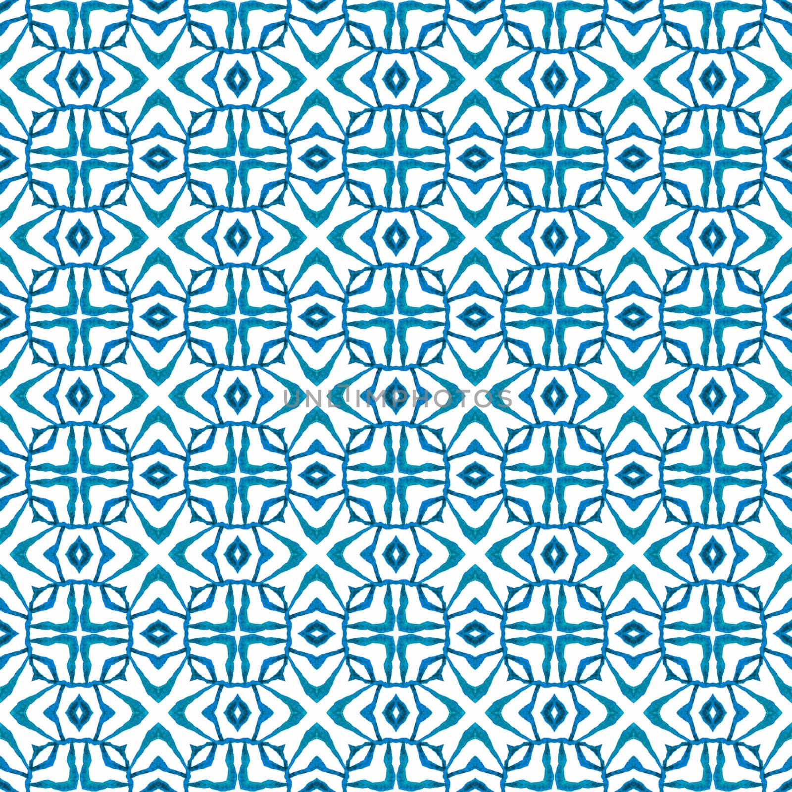 Repeating striped hand drawn border. Blue by beginagain