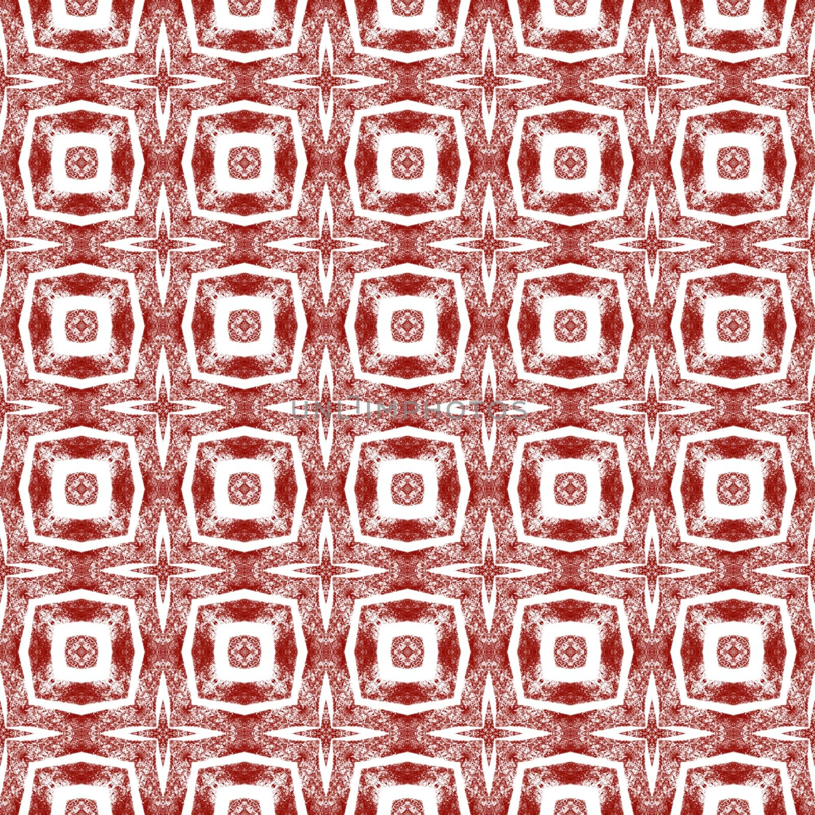 Chevron stripes design. Maroon symmetrical kaleidoscope background. Geometric chevron stripes pattern. Textile ready unique print, swimwear fabric, wallpaper, wrapping.