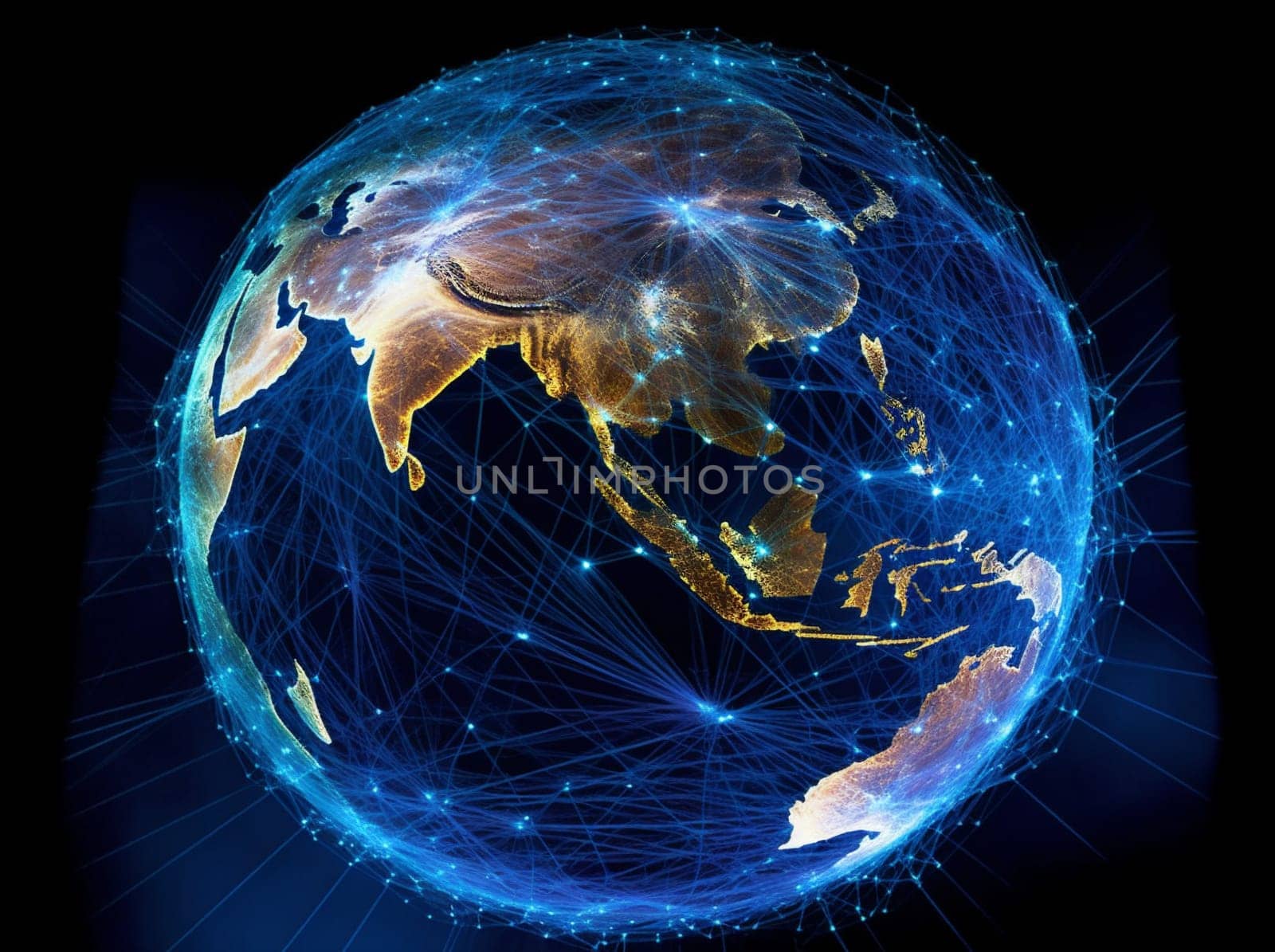 science cyberspace black planet connection technology europe world geography earth internet globe information astronomy map night galaxy global travel network. Generative AI.