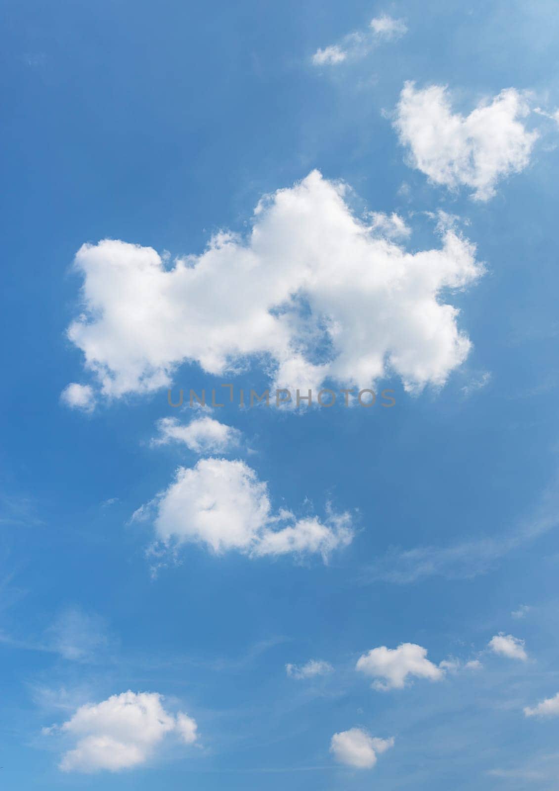 Sky with white clouds. Ideal for background.