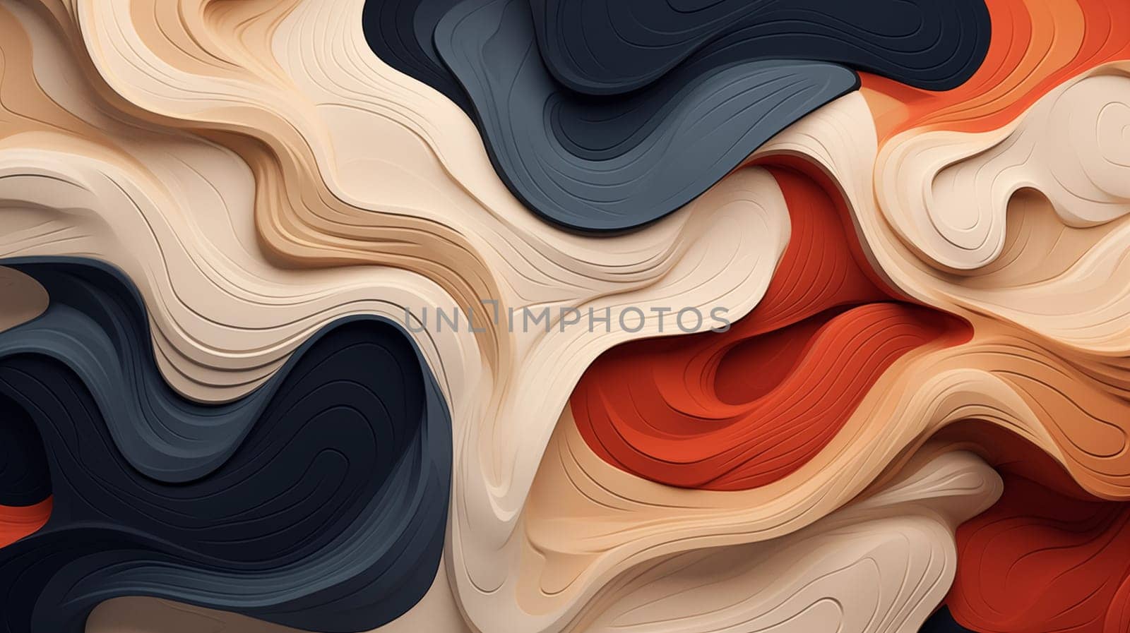 Multicolored and Colorful abstract background. Illustration for cover, interior design. Generative AI