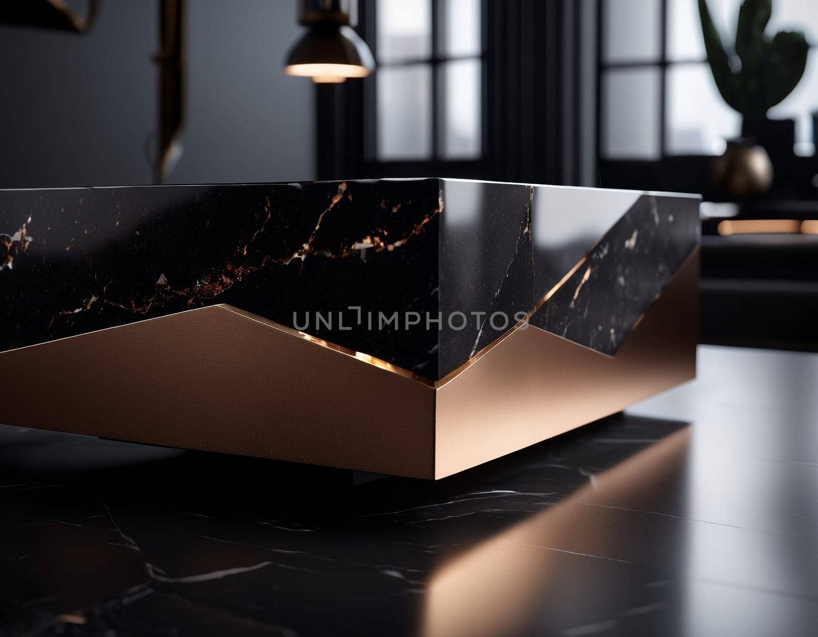 Professional background with expensive black mountain granite and marble. by NeuroSky