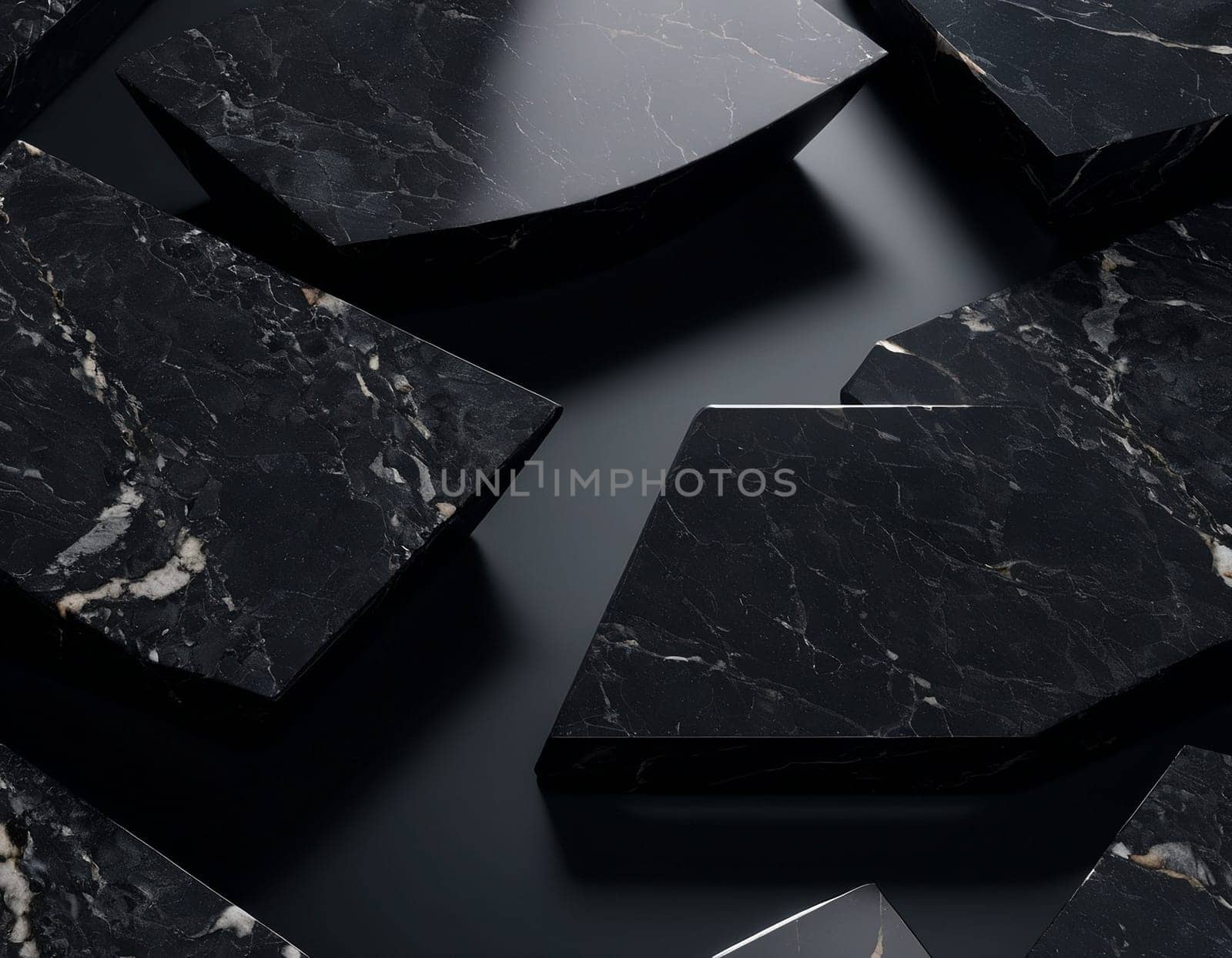 Professional background with expensive black mountain granite and marble. by NeuroSky