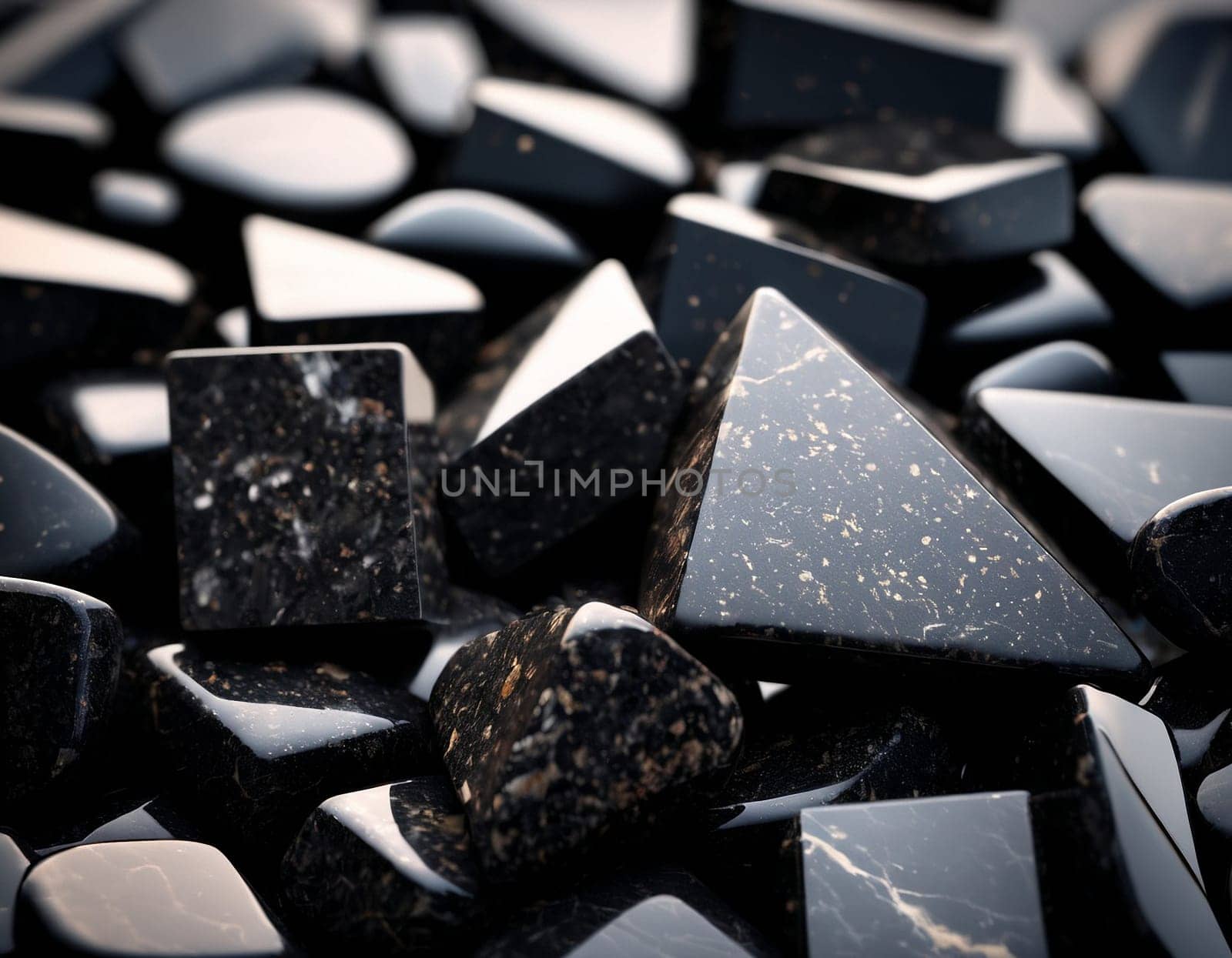 Professional background with expensive black mountain granite and marble. by NeuroSky