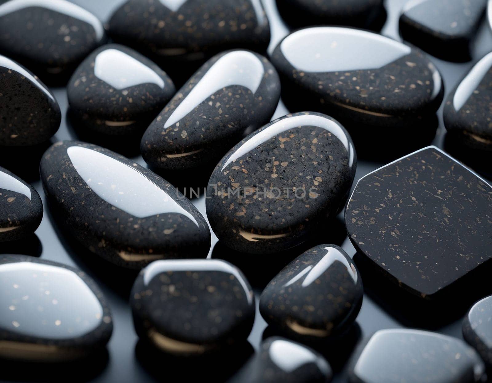 Professional background with expensive black mountain granite and marble. High quality illustration