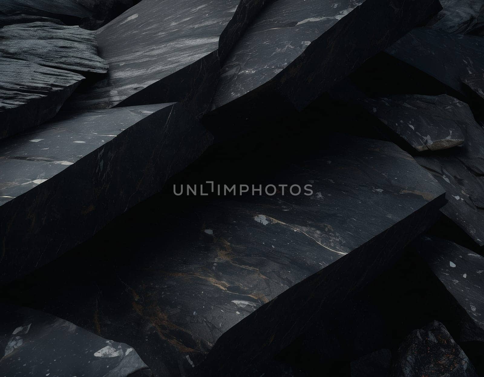 Professional background with expensive black mountain granite and marble. by NeuroSky