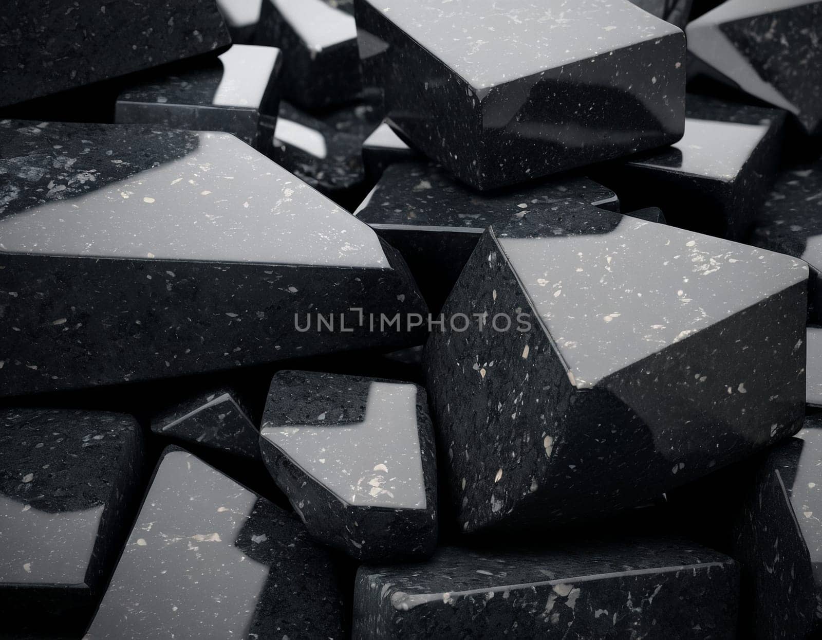 Professional background with expensive black mountain granite and marble. High quality illustration