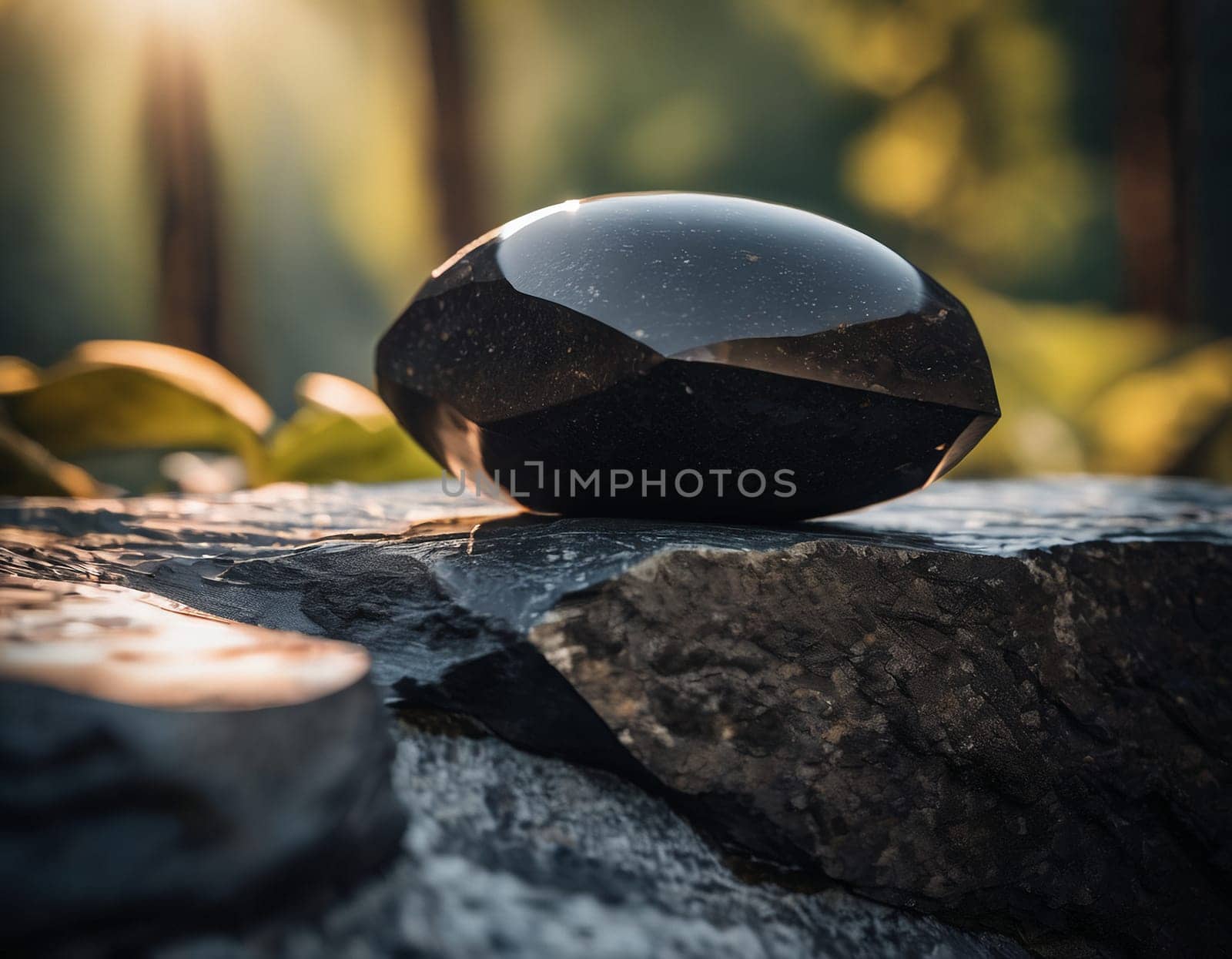 Professional background with expensive black mountain granite and marble. by NeuroSky