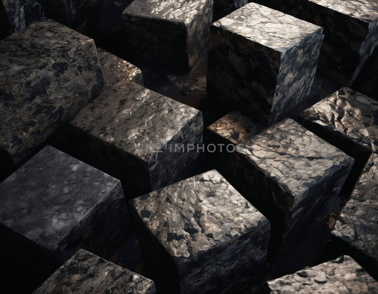 Professional background with expensive black mountain granite and marble. High quality illustration