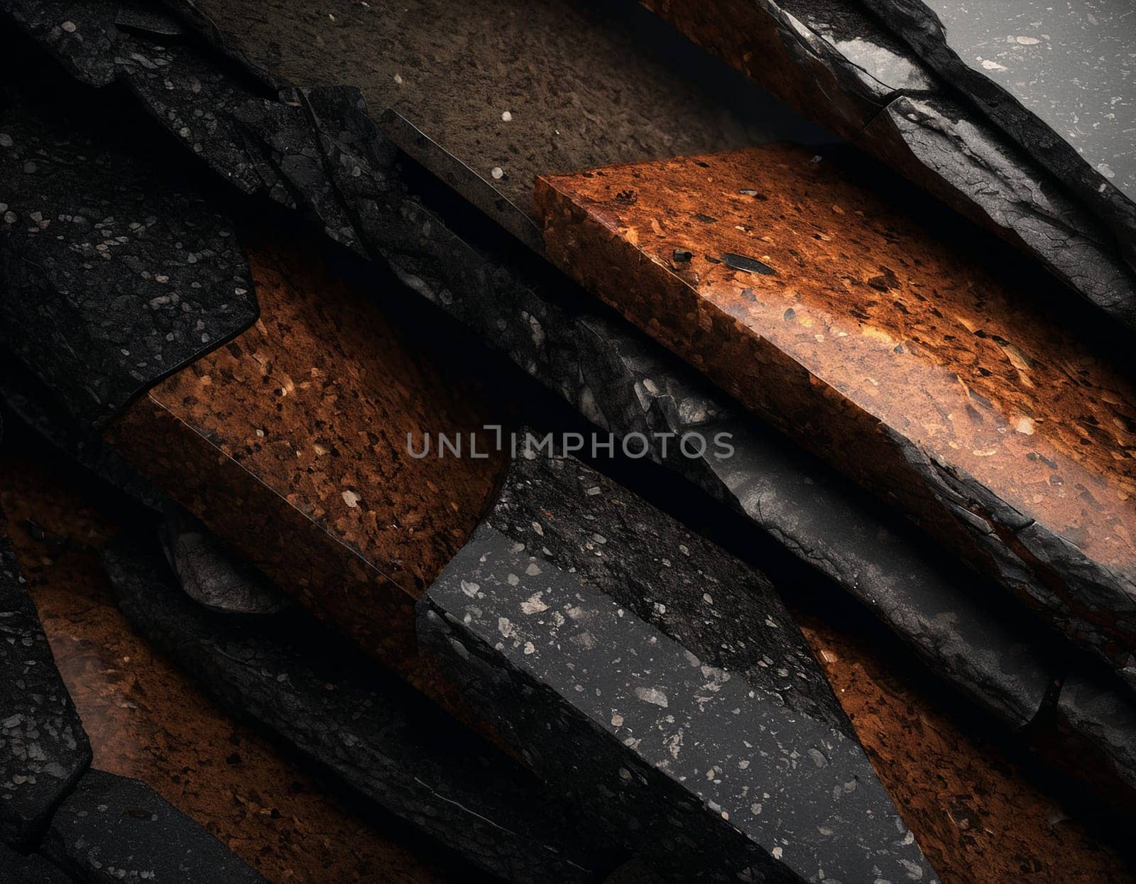 Professional background with expensive black mountain granite and marble. High quality illustration