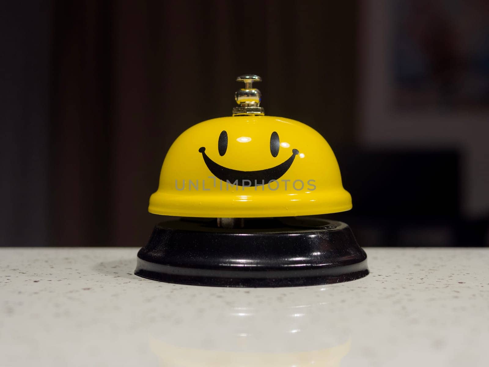 smile face on a counter bell by jackreznor