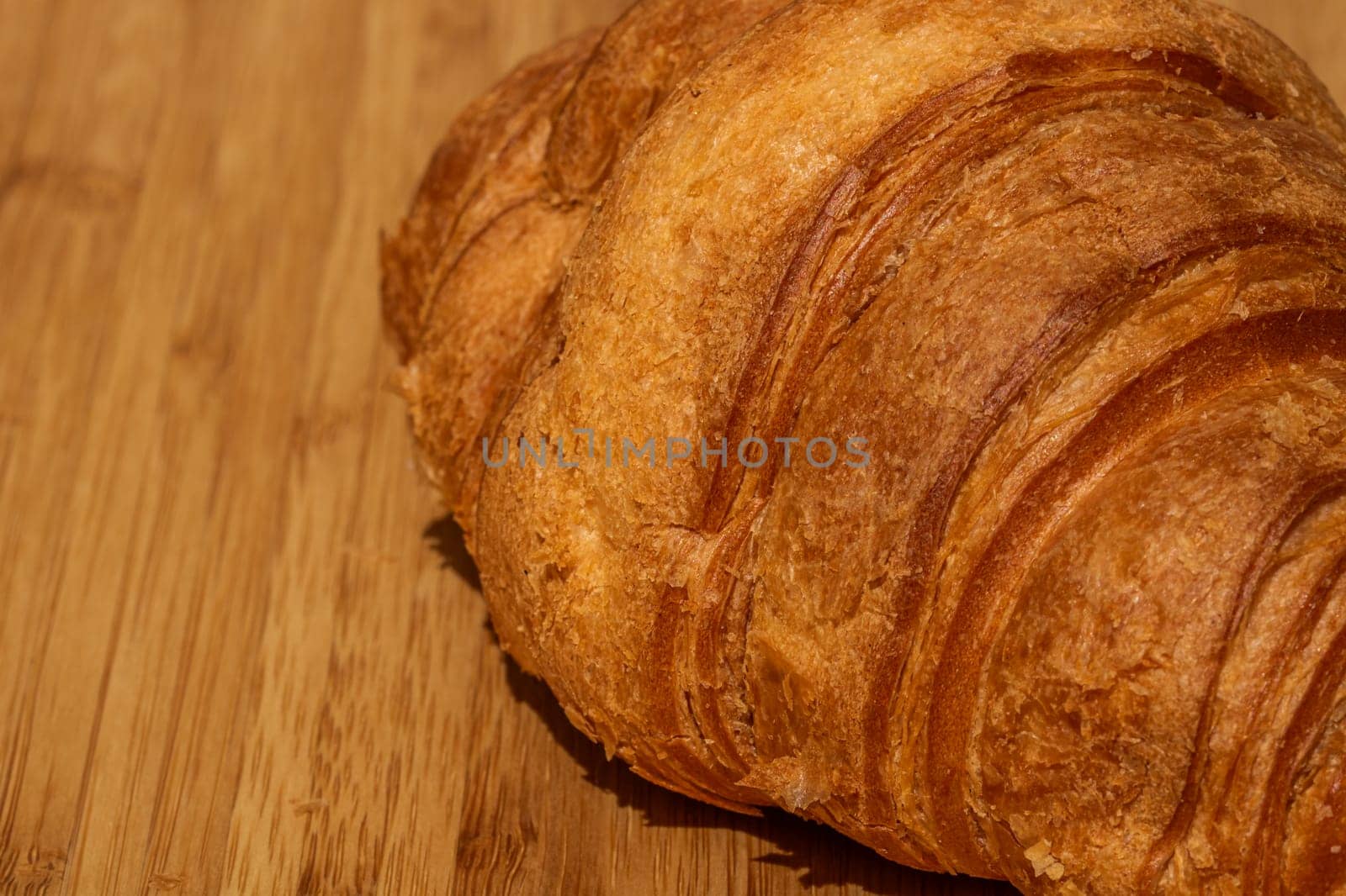 Delicious, fresh croissants. French breakfast concept