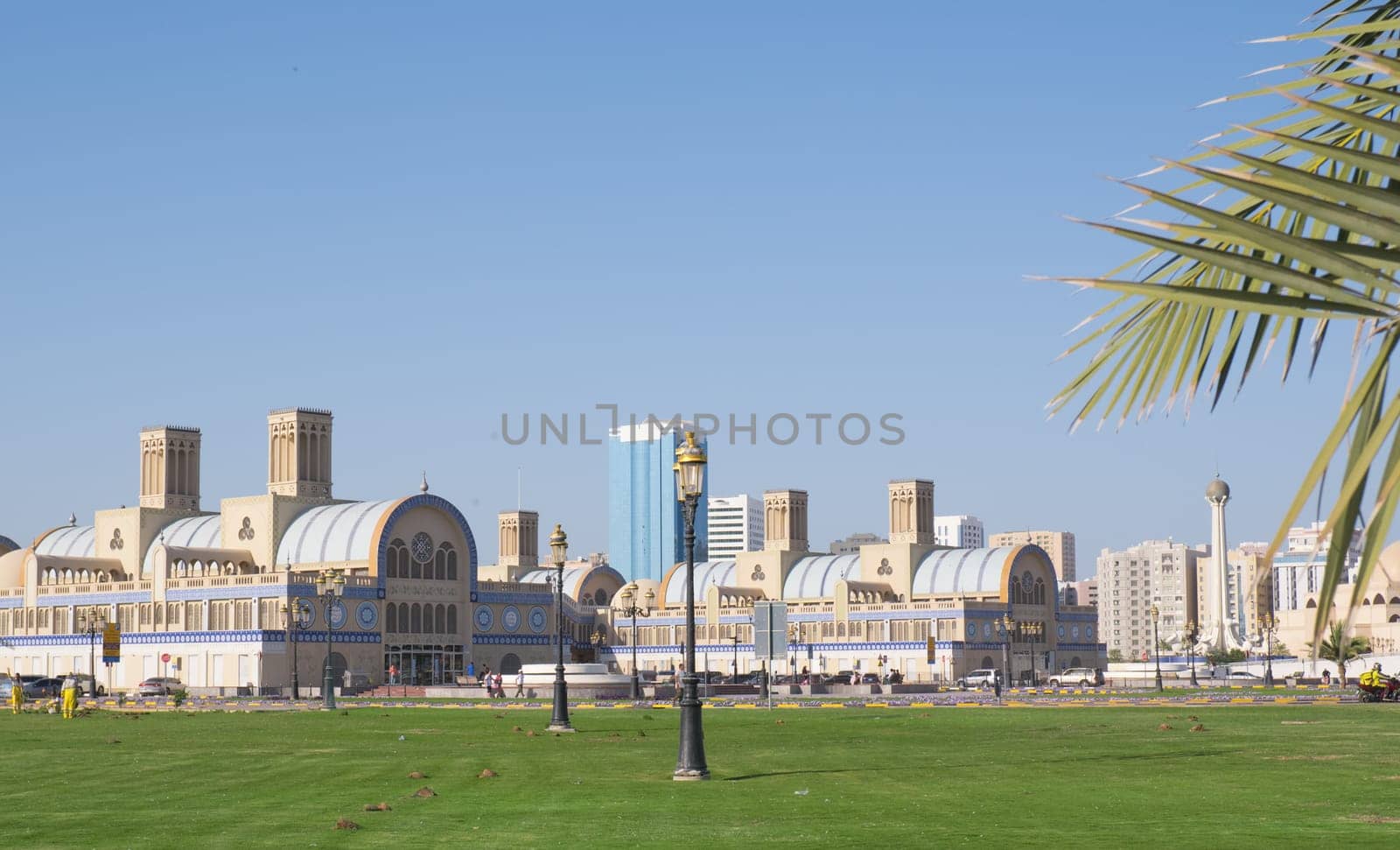 Sharjah, UAE, February 14, 2023: Blue Souk or Central Market is located in the center of Sharjah city in the United Arab Emirates or UAE
