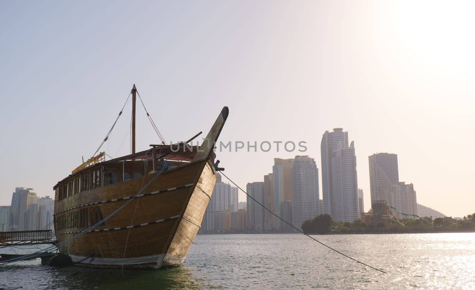 Fishing Boat docked in Al Khan, Sharjah, United Arab Emirates. by Ekaterina34