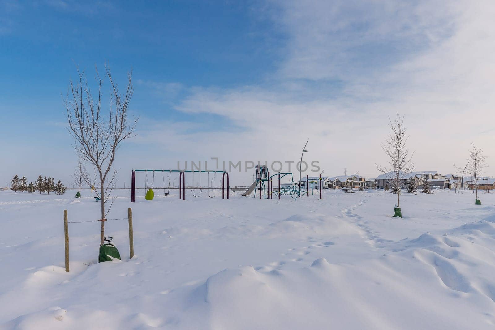Richards Park is located in the Evergreen neighborhood of Saskatoon.