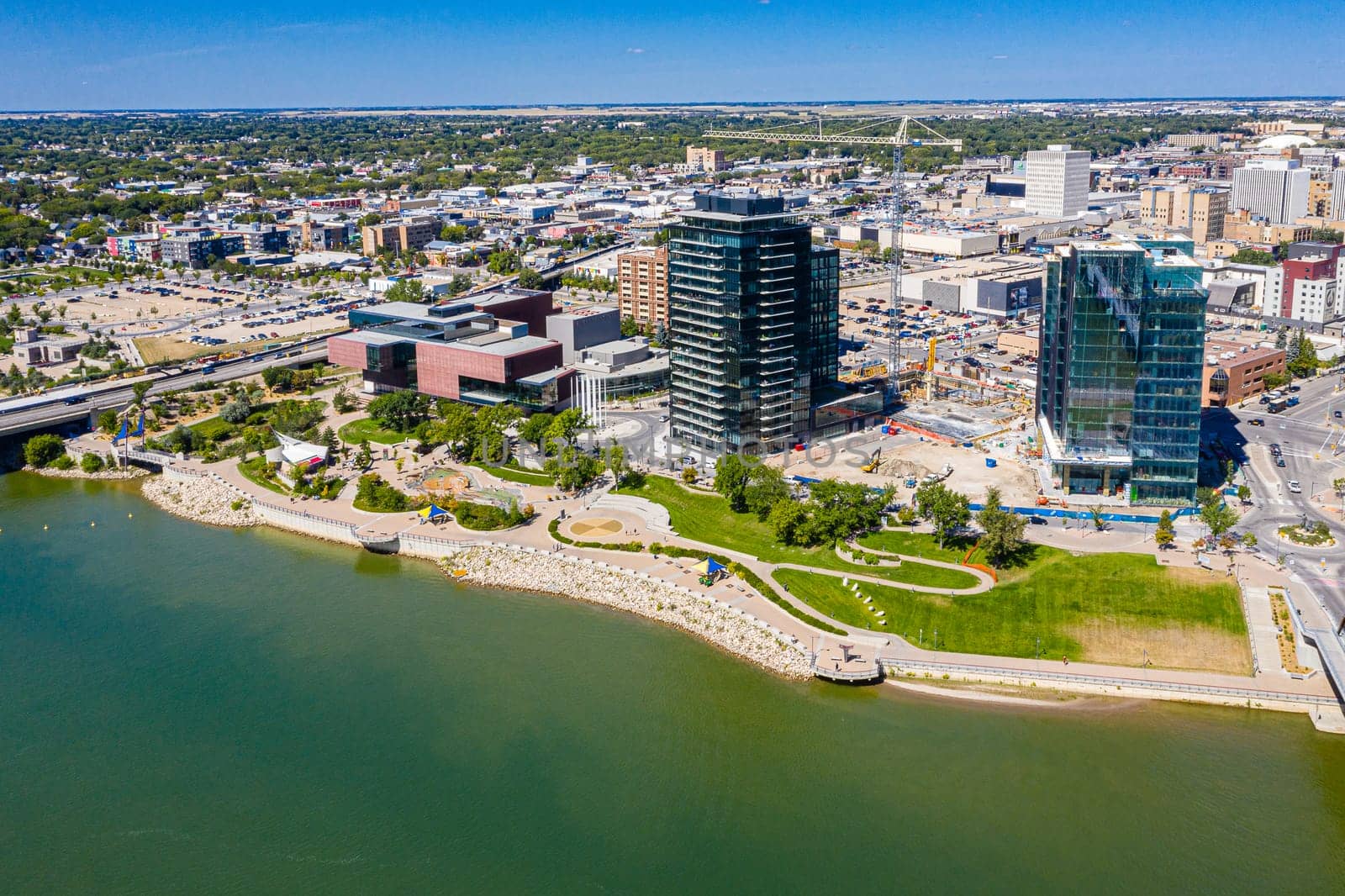 River Landing is located in the South downtown neighborhood of Saskatoon along the river.