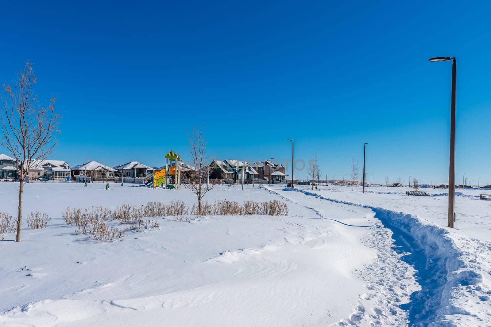 Swick Park is located in the Rosewood neighborhood of Saskatoon.